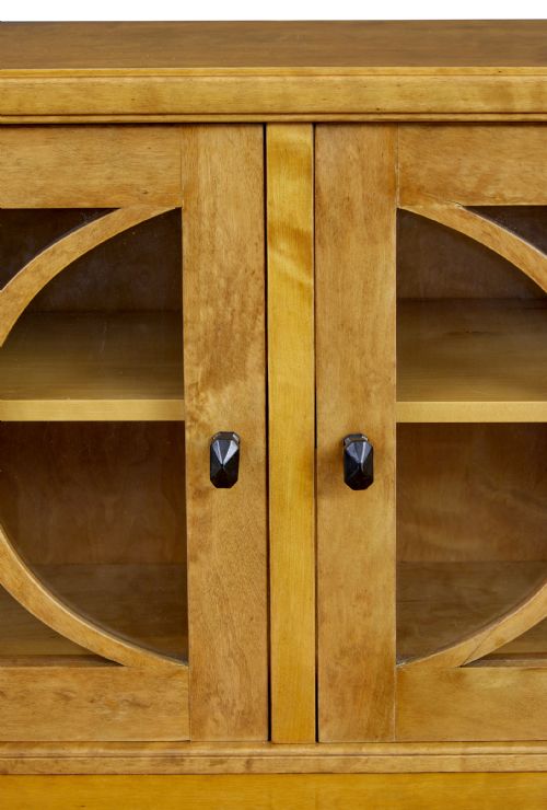 LATE 19TH CENTURY SWEDISH BIRCH ART NOUVEAU CABINET ON CHEST - ADDITIONAL PHOTO 9