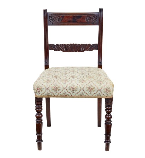 SET OF 6 19TH CENTURY REGENCY MAHOGANY DINING CHAIRS - ADDITIONAL PHOTO 1
