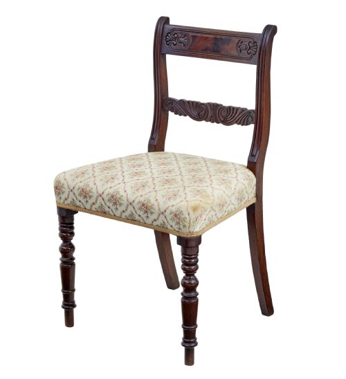 SET OF 6 19TH CENTURY REGENCY MAHOGANY DINING CHAIRS - ADDITIONAL PHOTO 3