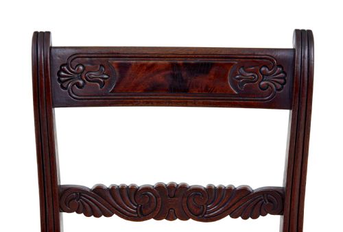 SET OF 6 19TH CENTURY REGENCY MAHOGANY DINING CHAIRS - ADDITIONAL PHOTO 5