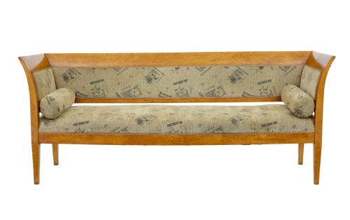 LATE 19TH CENTURY 7 PIECE BURR BIRCH LIVING ROOM SUITE - ADDITIONAL PHOTO 2