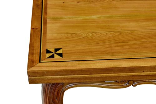 19TH CENTURY FRENCH INLAID FRUITWOOD EXTENDING DINING TABLE - ADDITIONAL PHOTO 8