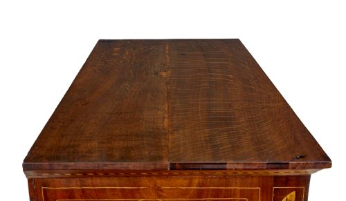 19TH CENTURY FRENCH INLAID MAHOGANY 6 DRAWER INLAID CHEST - ADDITIONAL PHOTO 11