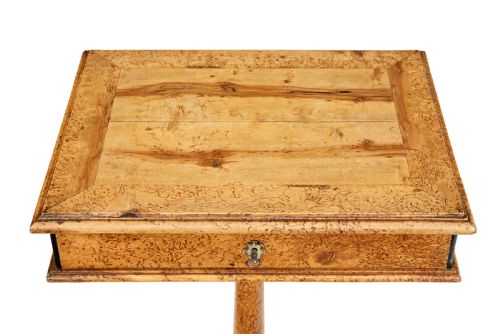MID 19TH CENTURY SWEDISH BURR BIRCH WORK TABLE - ADDITIONAL PHOTO 1