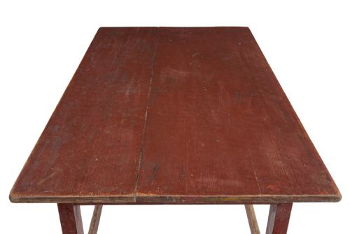 LARGE 19TH CENTURY SCANDINAVIAN PINE PAINTED TABLE - ADDITIONAL PHOTO 1