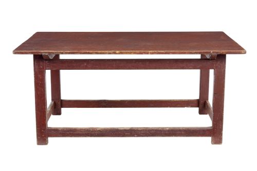 LARGE 19TH CENTURY SCANDINAVIAN PINE PAINTED TABLE - ADDITIONAL PHOTO 4
