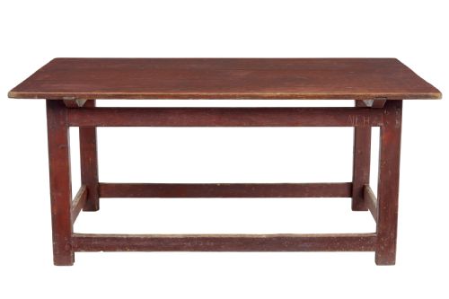 LARGE 19TH CENTURY SCANDINAVIAN PINE PAINTED TABLE - ADDITIONAL PHOTO 6