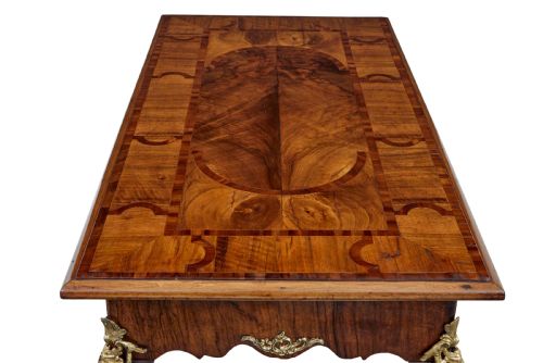 19TH CENTURY ROCOCO REVIVAL WALNUT AND ORMOLU SIDE TABLE - ADDITIONAL PHOTO 1