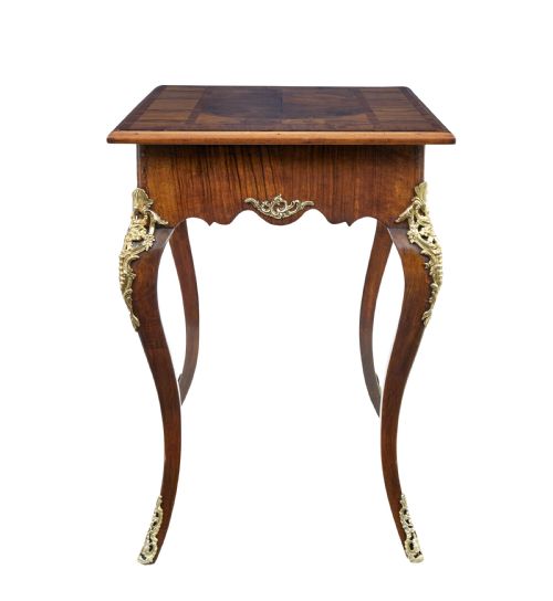19TH CENTURY ROCOCO REVIVAL WALNUT AND ORMOLU SIDE TABLE - ADDITIONAL PHOTO 7
