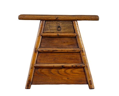 SMALL 19TH CENTURY EASTERN ELM TABLE TOP CHEST - ADDITIONAL PHOTO 1