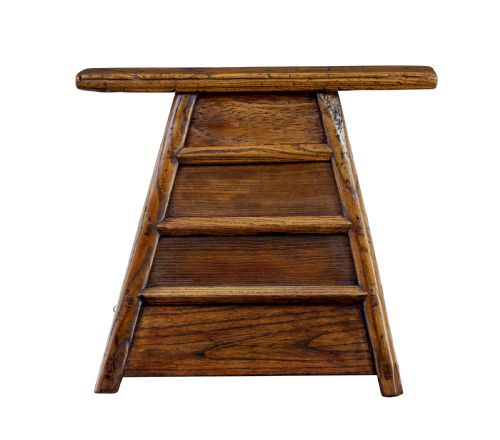 SMALL 19TH CENTURY EASTERN ELM TABLE TOP CHEST - ADDITIONAL PHOTO 5