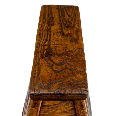 SMALL 19TH CENTURY EASTERN ELM TABLE TOP CHEST - ADDITIONAL PHOTO 7