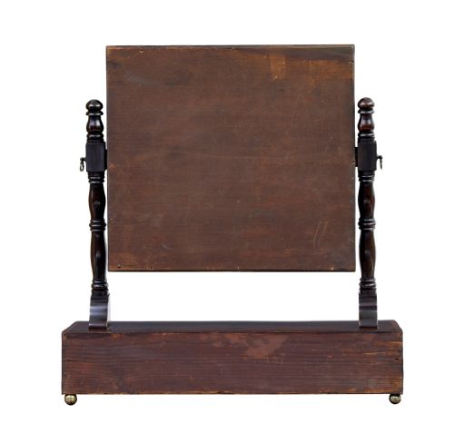19TH CENTURY VICTORIAN MAHOGANY TOILET MIRROR - ADDITIONAL PHOTO 4
