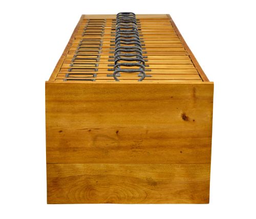 fig 1. EARLY 20TH CENTURY APOTHECARY FRUITWOOD TALL CHEST OF DRAWERS