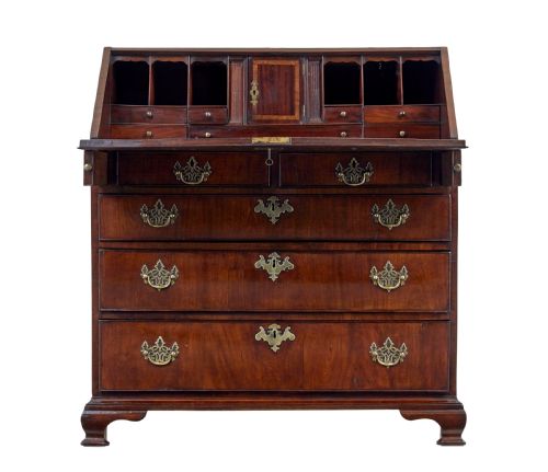 LATE 18TH CENTURY GEORGIAN WALNUT BUREAU - ADDITIONAL PHOTO 1