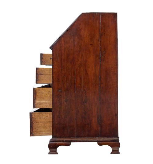 LATE 18TH CENTURY GEORGIAN WALNUT BUREAU - ADDITIONAL PHOTO 3