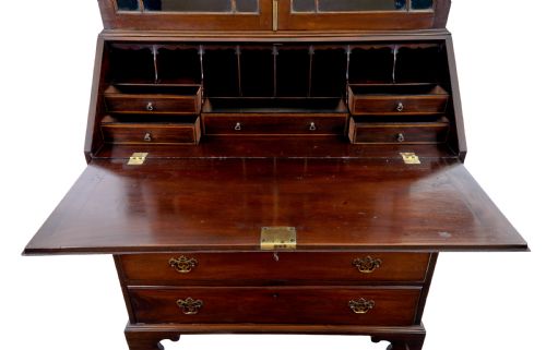 EARLY 19TH CENTURY MAHOGANY ASTRAL GLAZED BUREAU BOOKCASE - ADDITIONAL PHOTO 7