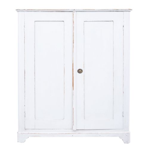19TH CENTURY SWEDISH PAINTED PINE CUPBOARD - ADDITIONAL PHOTO 1