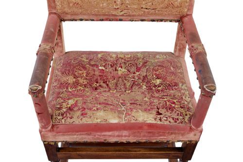 SET OF 4 19TH CENTURY WALNUT CORONATION ARMCHAIRS - ADDITIONAL PHOTO 4