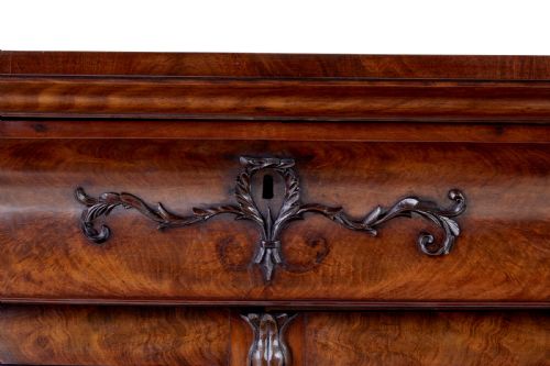 MID 19TH CENTURY CARVED MAHOGANY DANISH BOOKCASE - ADDITIONAL PHOTO 1