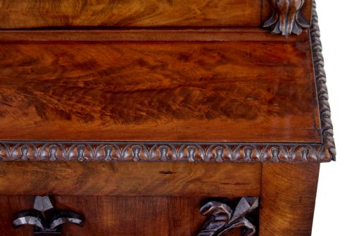 MID 19TH CENTURY CARVED MAHOGANY DANISH BOOKCASE - ADDITIONAL PHOTO 10