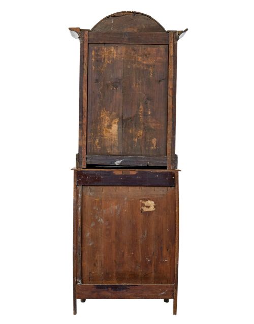 MID 19TH CENTURY GLAZED CARVED OAK LIGE CABINET - ADDITIONAL PHOTO 3