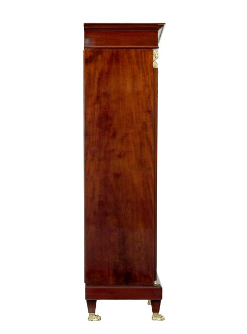 LATE 19TH CENTURY FRENCH EMPIRE MAHOGANY AND ORMOLU CABINET - ADDITIONAL PHOTO 3