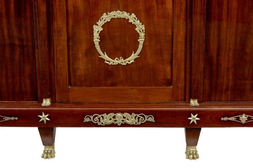 LATE 19TH CENTURY FRENCH EMPIRE MAHOGANY AND ORMOLU CABINET - ADDITIONAL PHOTO 8