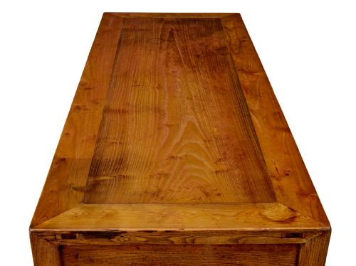19TH CENTURY CARVED ELM CHINESE CONSOLE TABLE - ADDITIONAL PHOTO 8