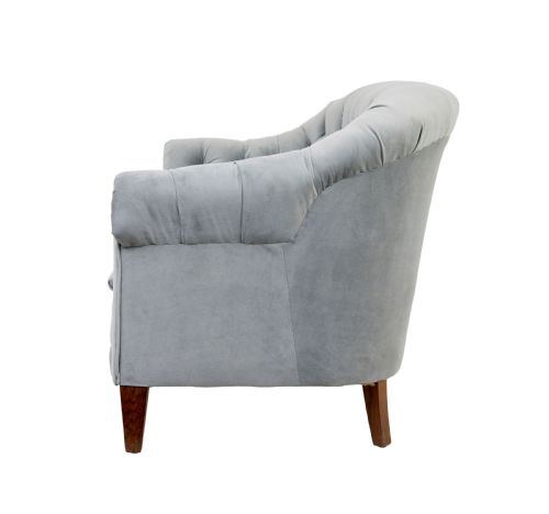 EARLY 20TH CENTURY BUTTONBACK 3 PIECE SUITE SOFA AND 2 CHAIRS - ADDITIONAL PHOTO 5