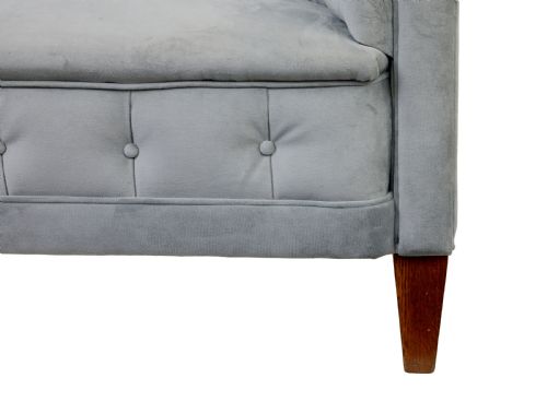 EARLY 20TH CENTURY BUTTONBACK 3 PIECE SUITE SOFA AND 2 CHAIRS - ADDITIONAL PHOTO 8