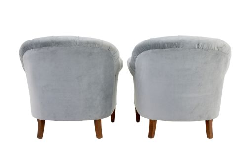 EARLY 20TH CENTURY BUTTONBACK 3 PIECE SUITE SOFA AND 2 CHAIRS - ADDITIONAL PHOTO 11