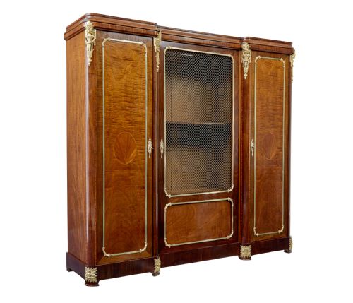 19TH CENTURY FRENCH EMPIRE INFLUENCED MAHOGANY CABINET