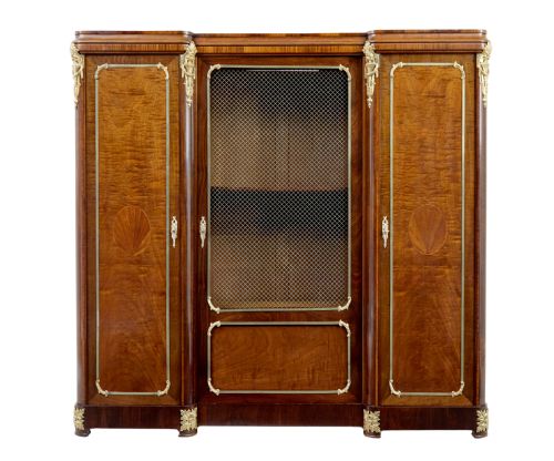 19TH CENTURY FRENCH EMPIRE INFLUENCED MAHOGANY CABINET - ADDITIONAL PHOTO 1