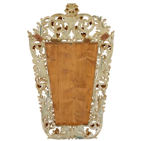 18TH CENTURY CARVED ITALIAN ROCOCO GILTWOOD MIRROR - ADDITIONAL PHOTO 7