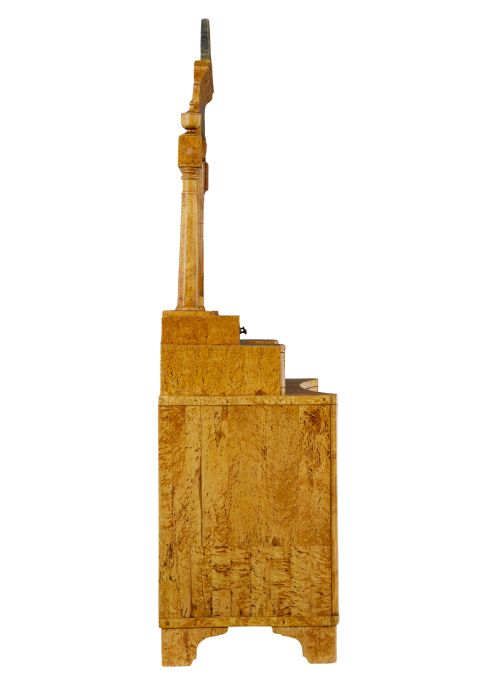 EARLY 19TH CENTURY BIRCH BIEDERMEIER VANITY DRESSING CABINET - ADDITIONAL PHOTO 4