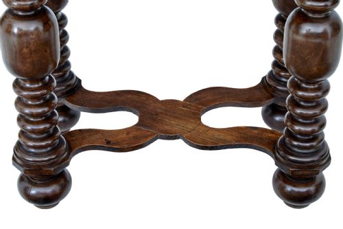 19TH CENTURY FLEMISH CARVED OAK HALL CUPBOARD ON STAND - ADDITIONAL PHOTO 7