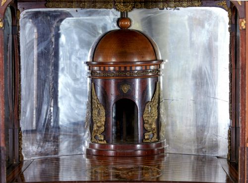 EARLY 19TH CENTURY BIEDERMEIER EBONISED BIRCH ESCRITOIRE - ADDITIONAL PHOTO 8