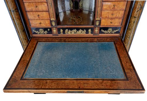 EARLY 19TH CENTURY BIEDERMEIER EBONISED BIRCH ESCRITOIRE - ADDITIONAL PHOTO 10