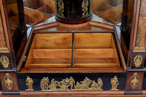 EARLY 19TH CENTURY BIEDERMEIER EBONISED BIRCH ESCRITOIRE - ADDITIONAL PHOTO 16