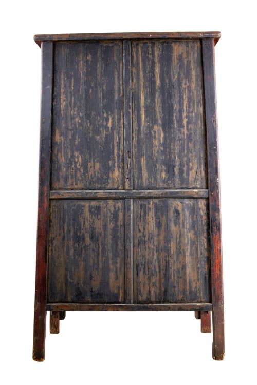 MONUMENTAL 19TH CENTURY CHINESE RED LACQUER CUPBOARD - ADDITIONAL PHOTO 4