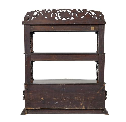 19TH CENTURY PROFUSELY CARVED VICTORIAN OAK BUFFET - ADDITIONAL PHOTO 6