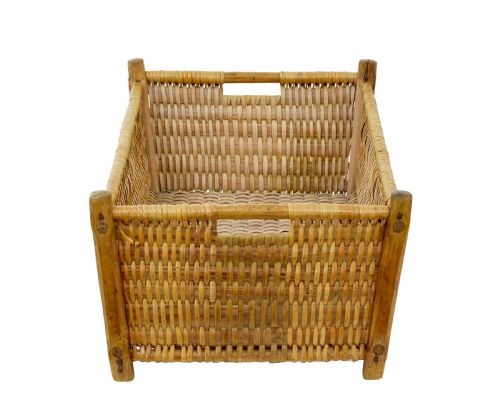 19TH CENTURY SCANDINAVIAN WOVEN PINE BASKET - ADDITIONAL PHOTO 2