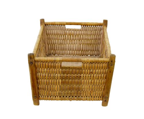19TH CENTURY SCANDINAVIAN WOVEN PINE BASKET - ADDITIONAL PHOTO 4