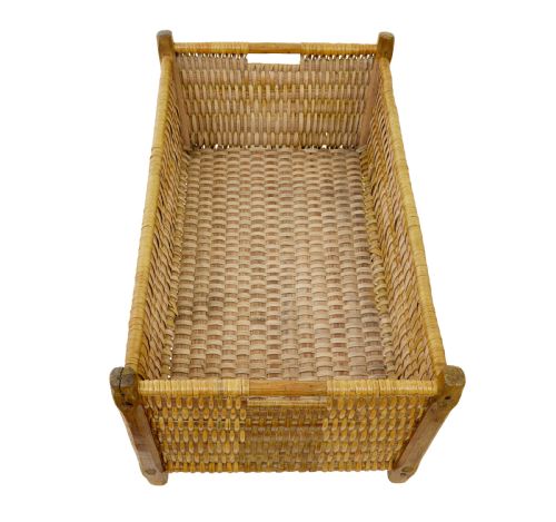 19TH CENTURY SCANDINAVIAN WOVEN PINE BASKET - ADDITIONAL PHOTO 5