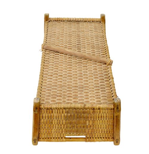19TH CENTURY SCANDINAVIAN WOVEN PINE BASKET - ADDITIONAL PHOTO 6