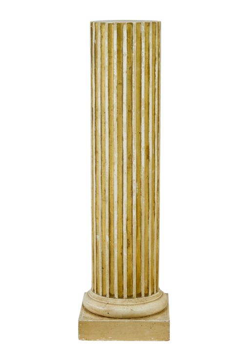EARLY 20TH CENTURY SCANDINAVIAN GILT PEDESTAL COLUMN - ADDITIONAL PHOTO 2