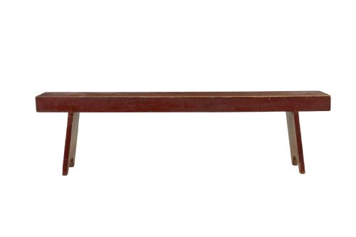 19TH CENTURY SWEDISH PAINTED PINE BENCH - ADDITIONAL PHOTO 2
