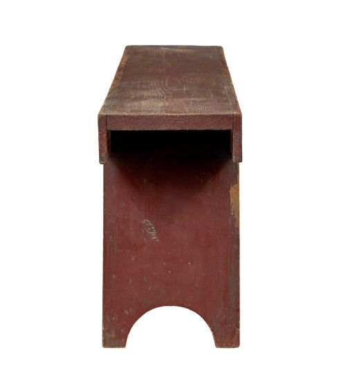 19TH CENTURY SWEDISH PAINTED PINE BENCH - ADDITIONAL PHOTO 3