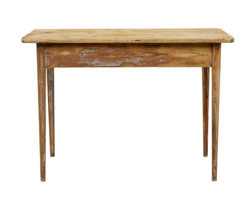19TH CENTURY SWEDISH SCRAPED PINE SIDE TABLE - ADDITIONAL PHOTO 3